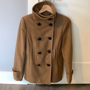 Aritzia Babaton Peacoat in Camel